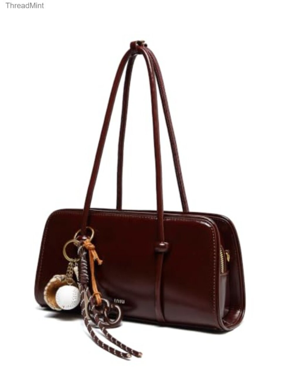Faux Leather Women's Satchel Handbag - Top Handle Crossbody with Detachable